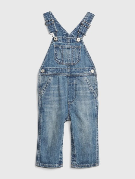GAP Baby džínsy organic cotton overalls GAP