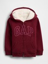GAP Baby zateplená mikina Logo Sherpa GAP