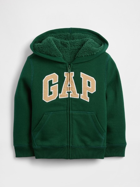GAP Baby zateplená mikina Logo Sherpa GAP