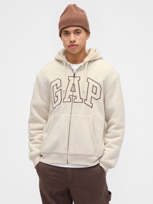 GAP Zateplená mikina s logom GAP