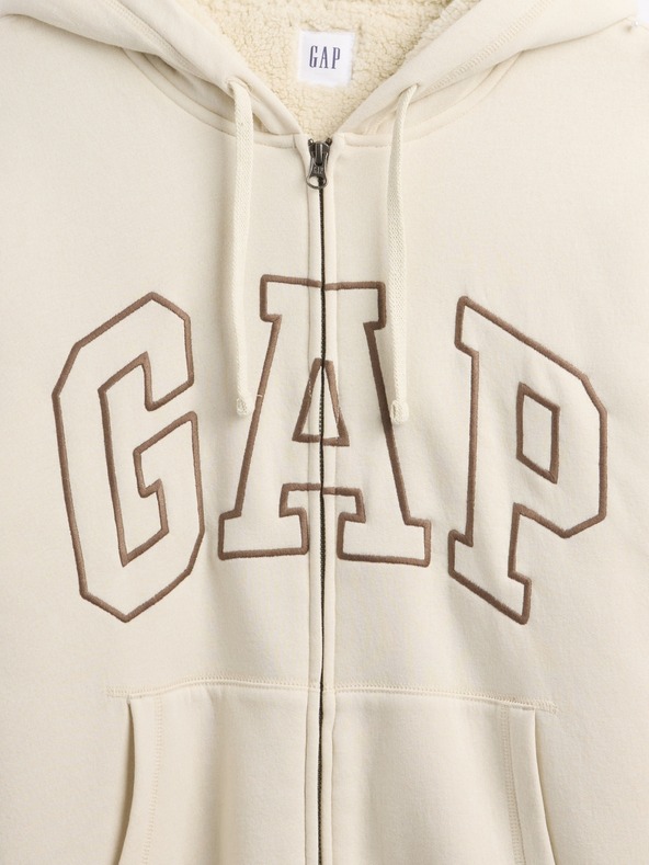 GAP Zateplená mikina s logom GAP