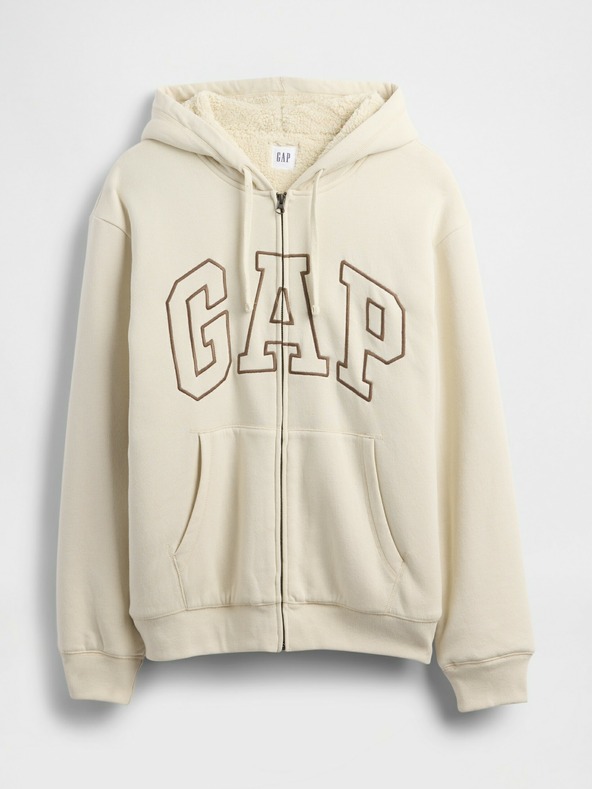 GAP Zateplená mikina s logom GAP