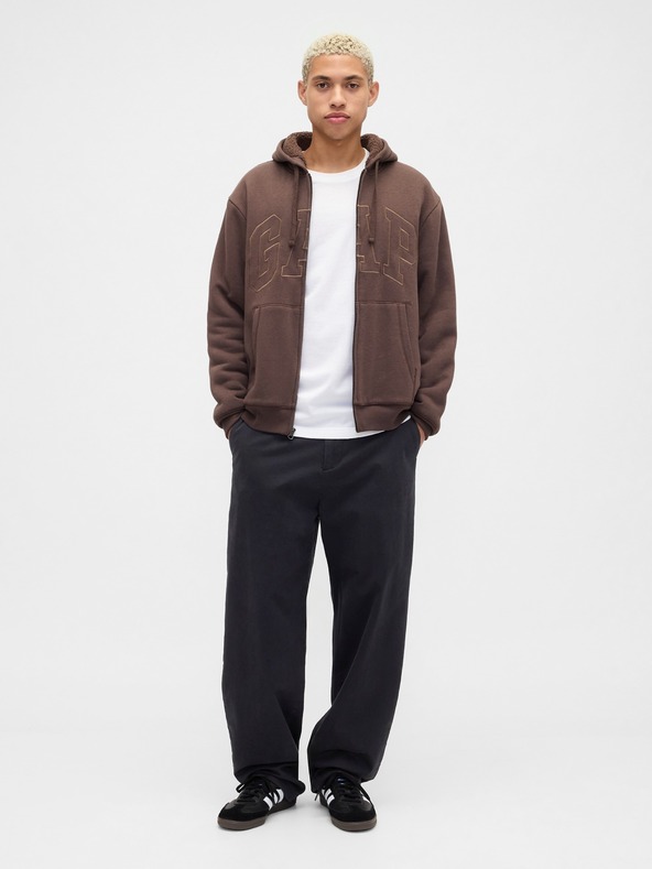 GAP Zateplená mikina s logom GAP