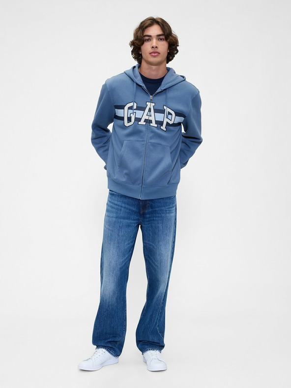 GAP Mikina na zips s logom GAP