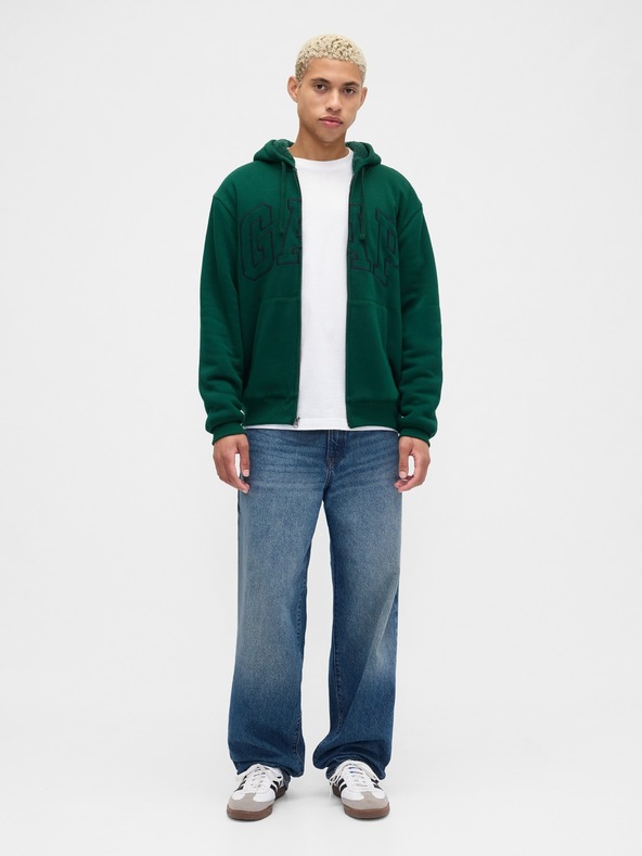 GAP Zateplená mikina s logom GAP