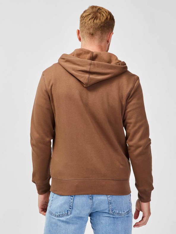 GAP Mikina s logom a kapucňou fleece GAP