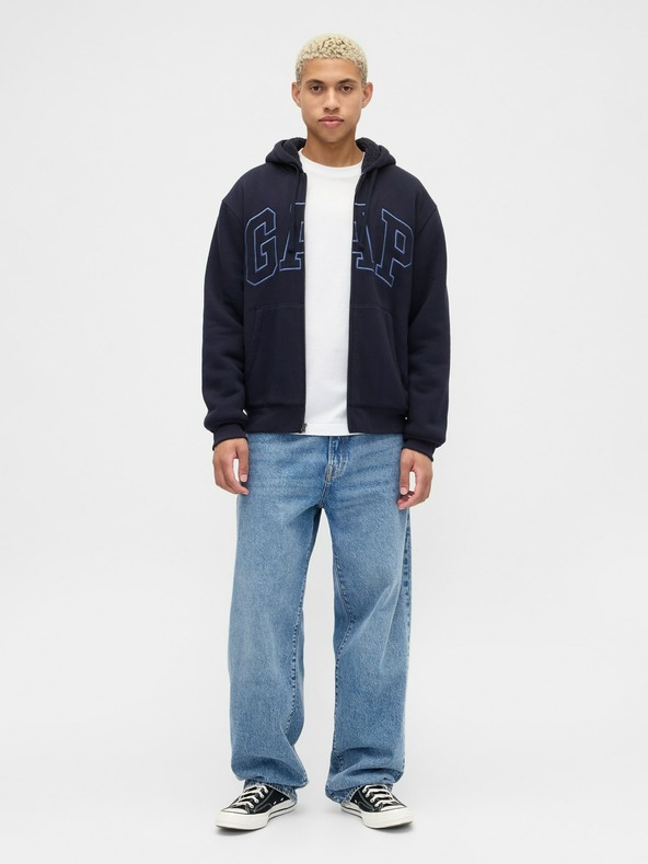 GAP Zateplená mikina s logom GAP