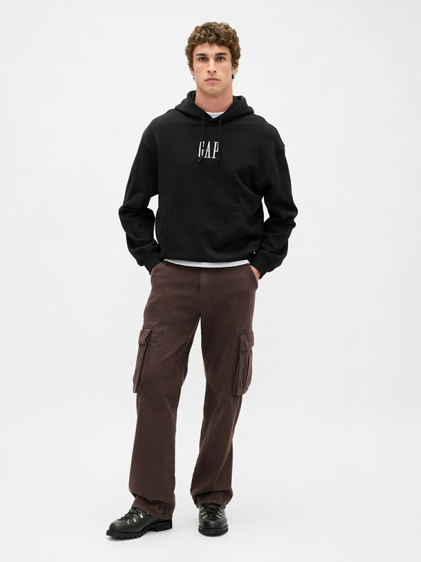 GAP Oversize mikina s logom Heavyweight GAP