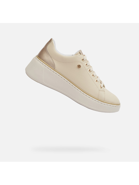 Geox Krémové dámske tenisky Geox Sunnetty