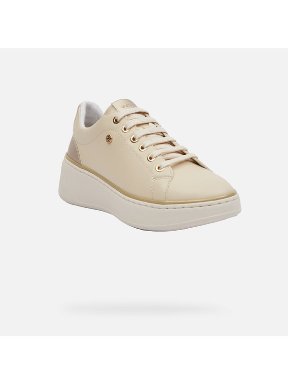 Geox Krémové dámske tenisky Geox Sunnetty
