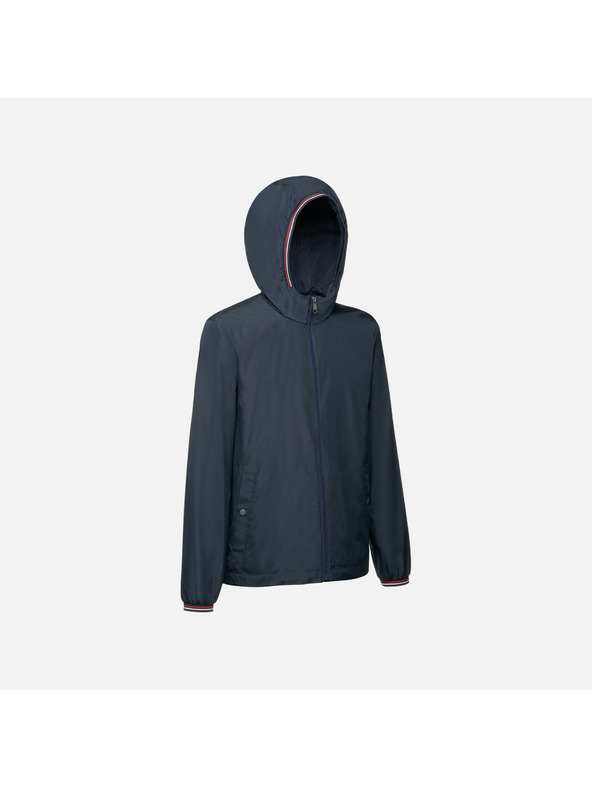 Geox Tmavomodrá pánska bunda Geox Jharrod