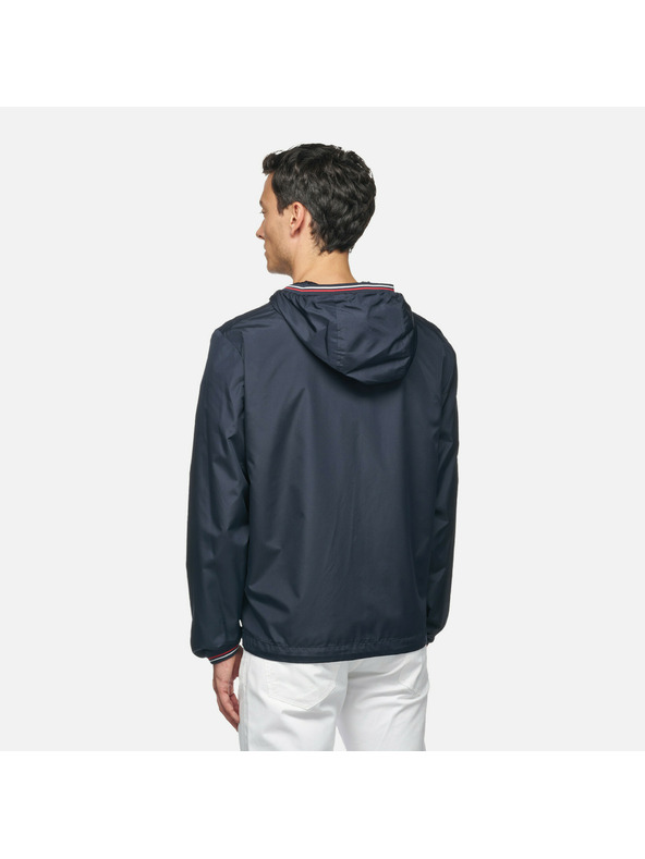 Geox Tmavomodrá pánska bunda Geox Jharrod