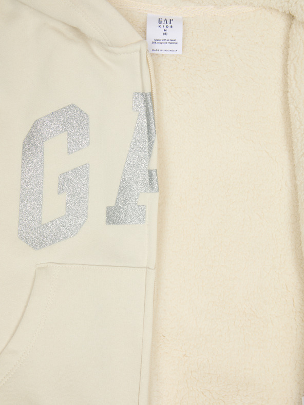 GAP Detská zateplená sherpa mikina GAP