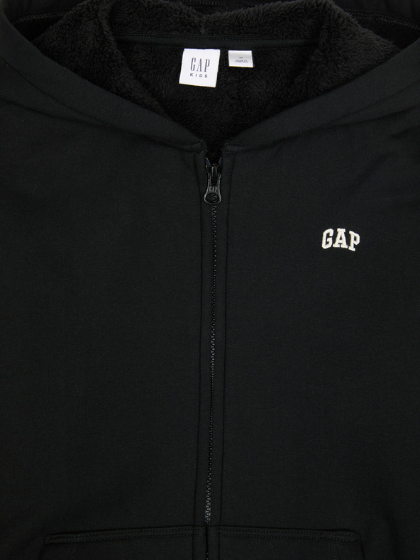 GAP Detská zateplená sherpa mikina GAP