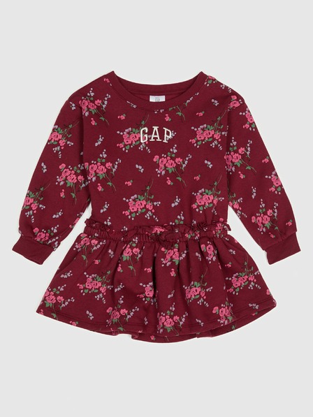 GAP Baby mikinové šaty s logom GAP