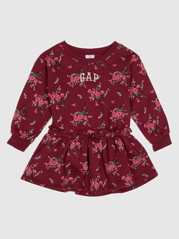 GAP Baby mikinové šaty s logom GAP