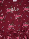 GAP Baby mikinové šaty s logom GAP
