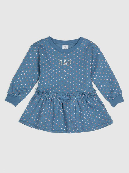GAP Baby mikinové šaty s logom GAP