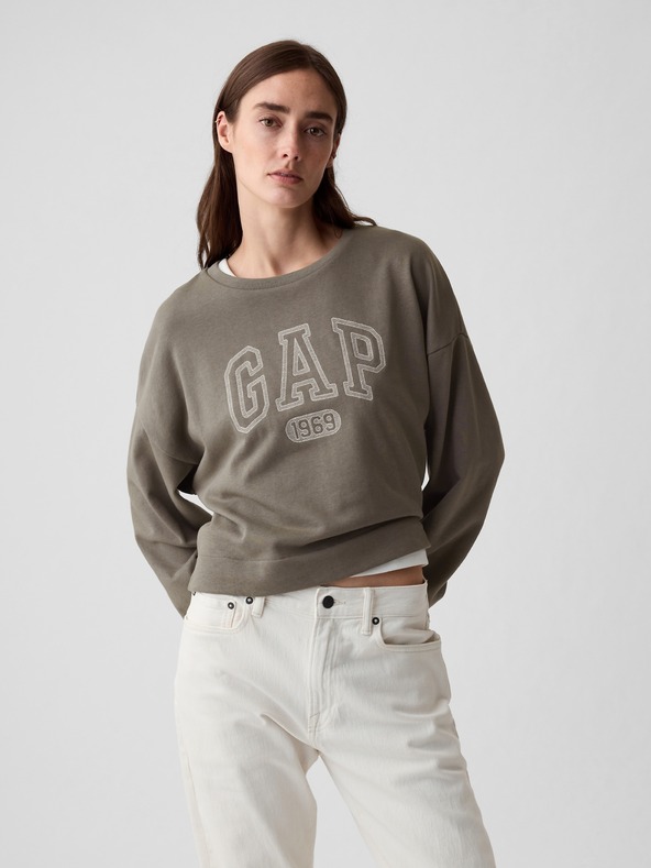 GAP Mikina s logom oversize GAP