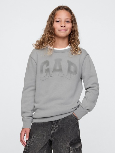 GAP Detská mikina s logom a fleece GAP