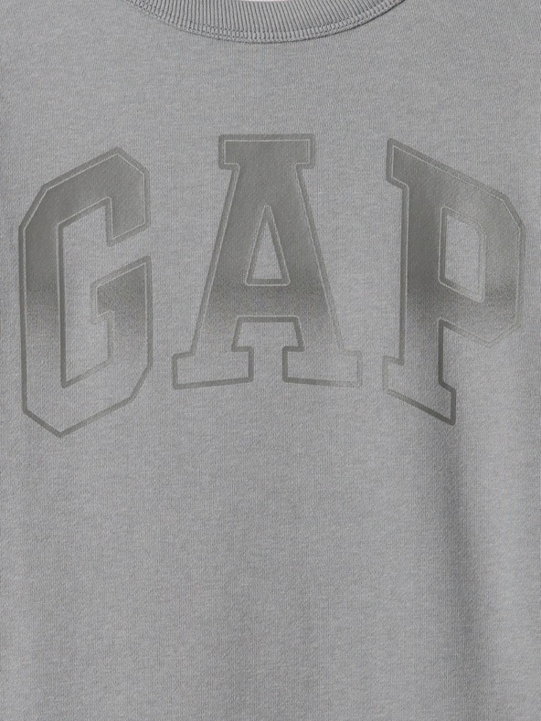 GAP Detská mikina s logom a fleece GAP