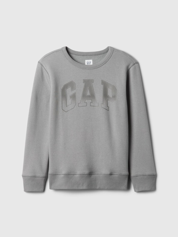 GAP Detská mikina s logom a fleece GAP