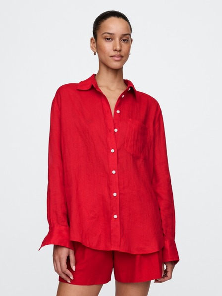 GAP Ľanová oversize košeľa Big Shirt GAP