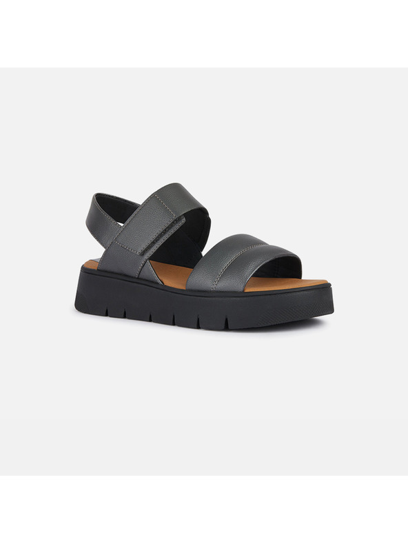 Geox Šedé dámske sandále Geox Dandra