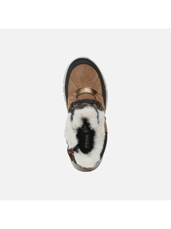 Geox Svetlohnedé dievčenské členkové topánky Geox Flexyper AB