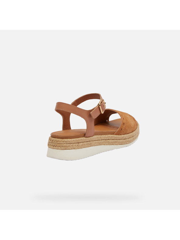 Geox Hnedé dámske sandále Geox Eolie