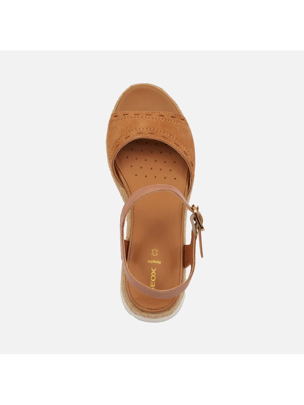 Geox Hnedé dámske sandále Geox Eolie