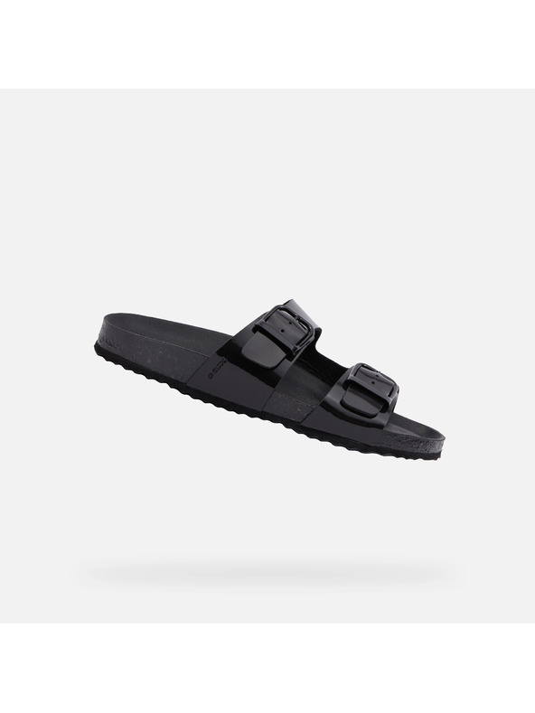 Geox Čierne dámske šľapky Geox Brionia R