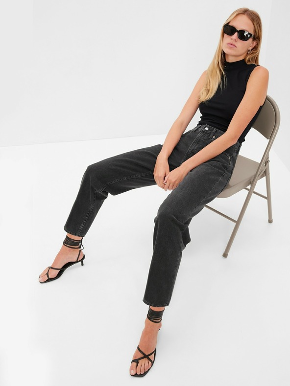 GAP Džínsy barrel High Rise Washwell GAP