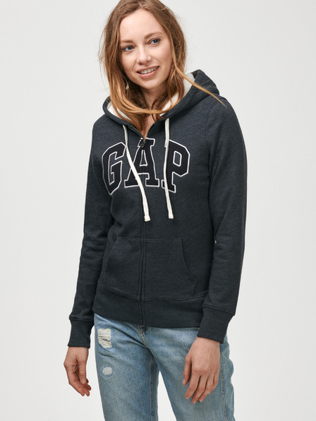 GAP Mikina GAP logo sherpa zip