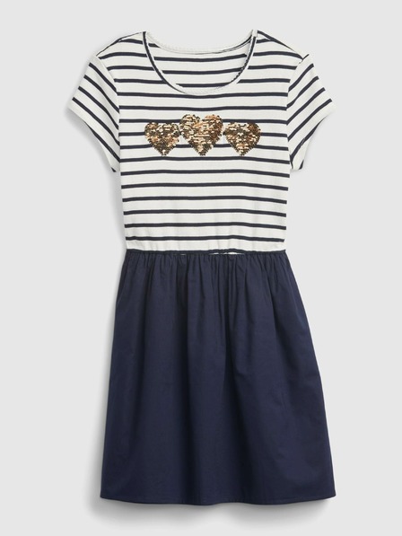 GAP Detské šaty so srdiečkami GAP