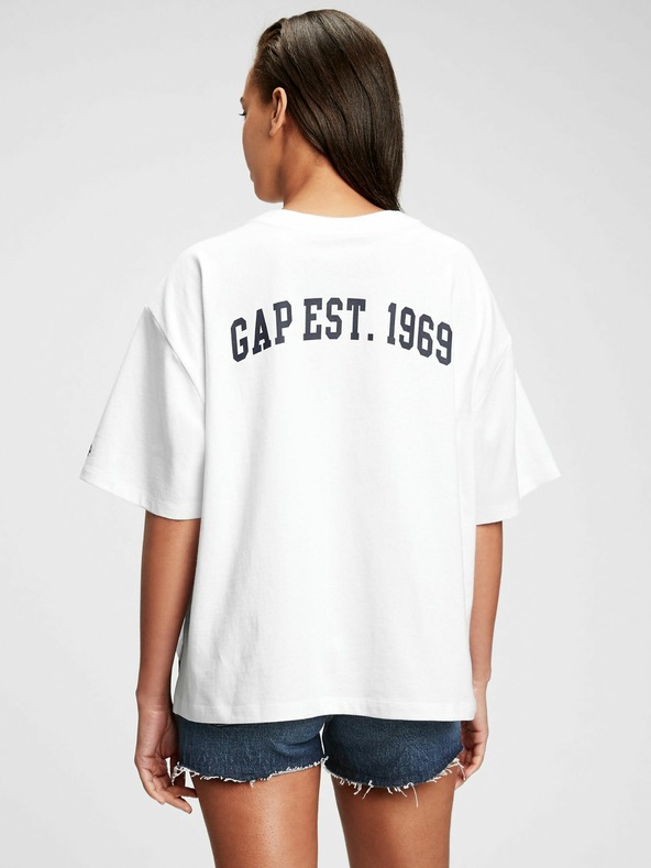 GAP Tričko GAP logo boxy step hem