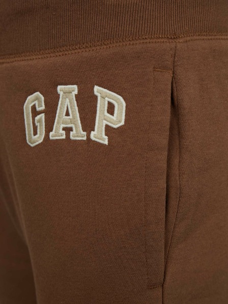 GAP Detské tepláky fleece logo army GAP