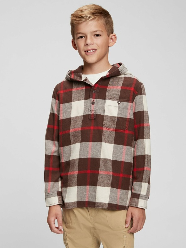 GAP Detská vrchné kockovaná košeľa GAP