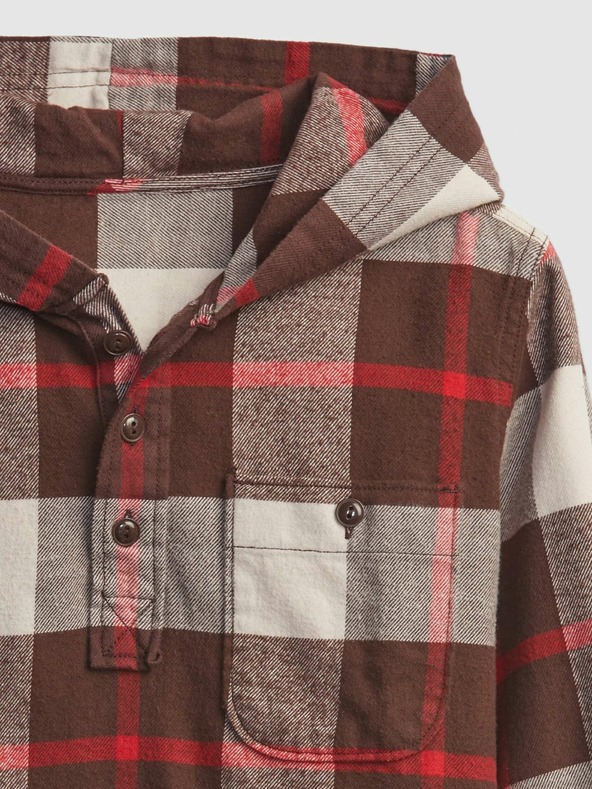 GAP Detská vrchné kockovaná košeľa GAP