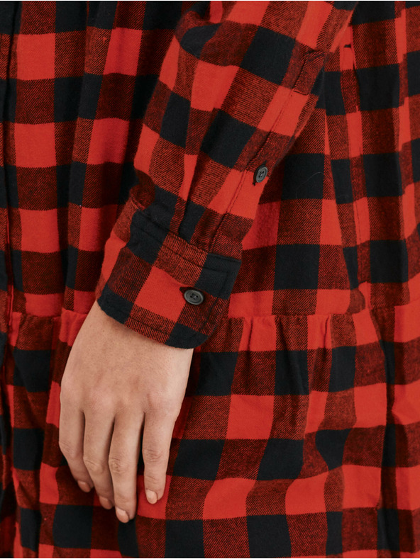 GAP Flanelové kockované šaty GAP