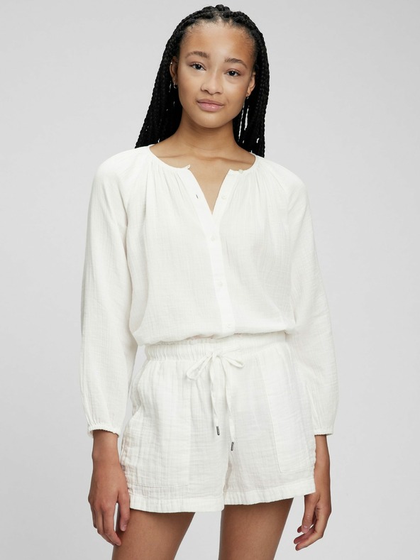 GAP Bavlnená košeľa bez goliera GAP