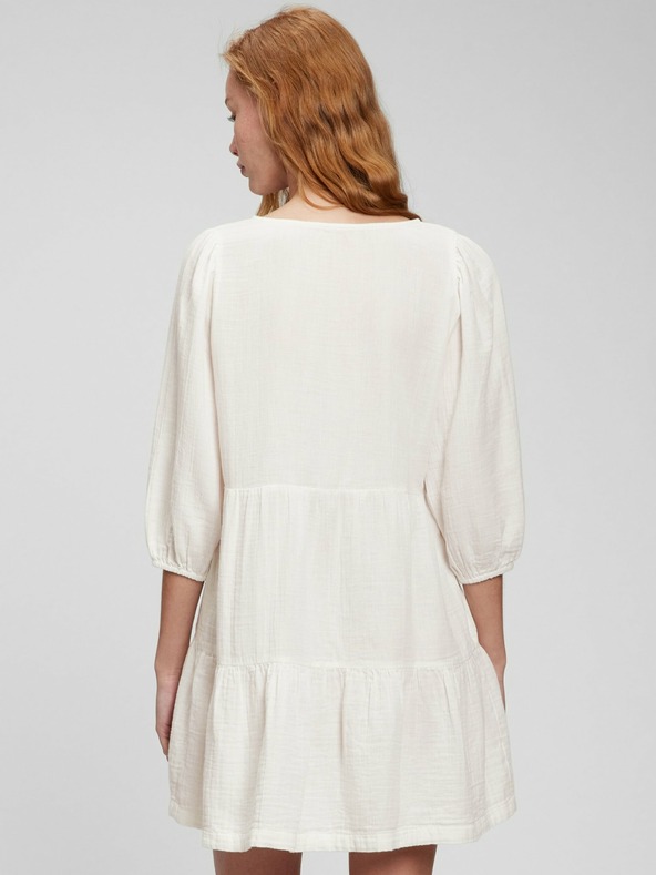 GAP Bavlnené volánové mini šaty GAP