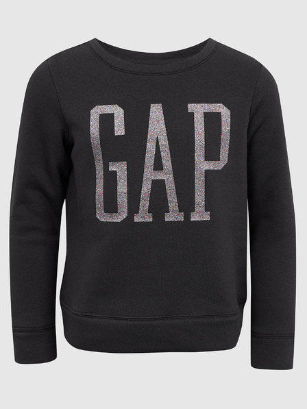 GAP Detská mikina s logom a fleece GAP