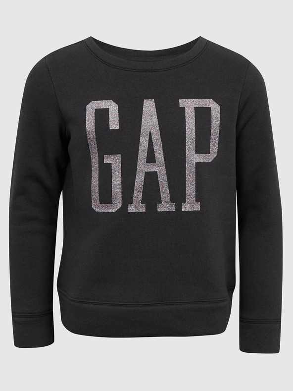 GAP Detská mikina s logom a fleece GAP