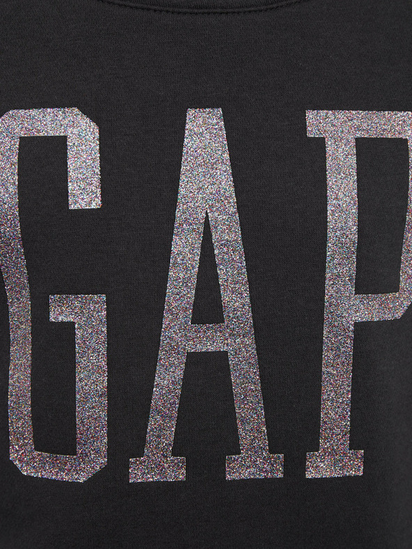 GAP Detská mikina s logom a fleece GAP