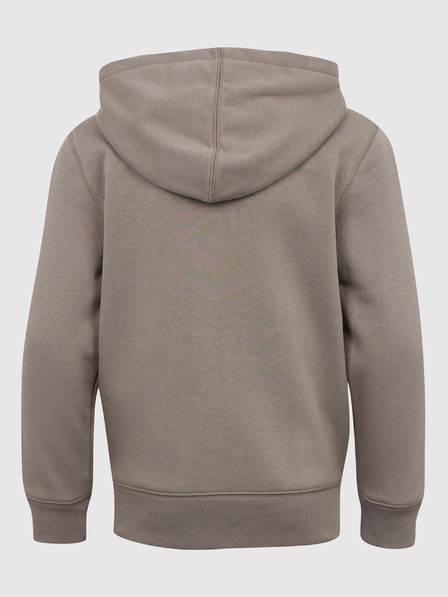 GAP Detská mikina s logom a fleece GAP