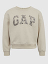 GAP Detská mikina s logom a fleece GAP