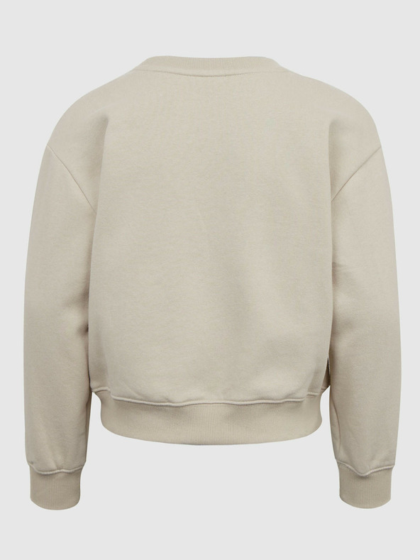 GAP Detská mikina s logom a fleece GAP