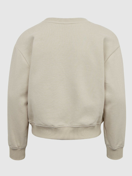 GAP Detská mikina s logom a fleece GAP