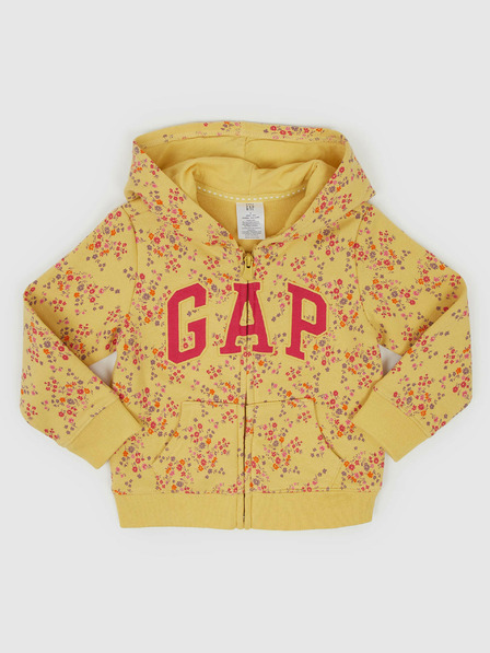 GAP Detská mikina s logom a fleece GAP